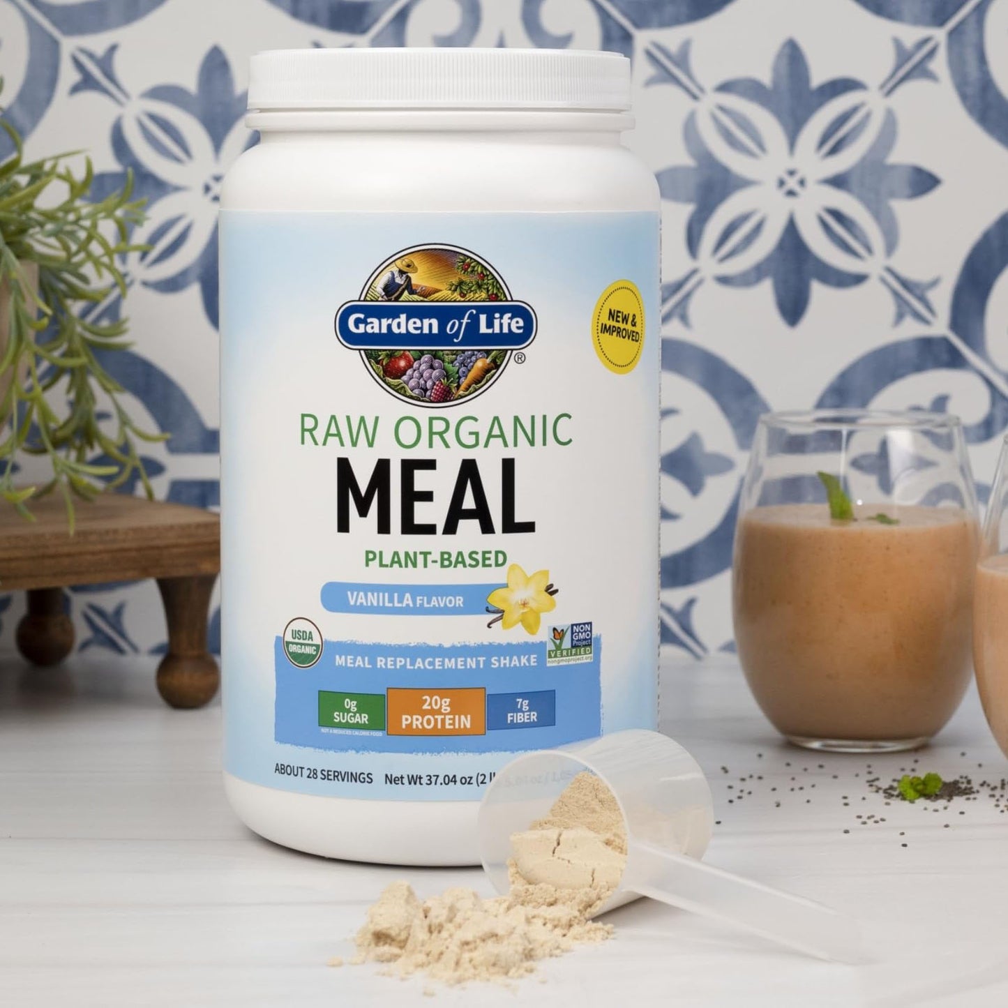 Bột Protein Thuần Chay Hữu Cơ Thô RAW Organic Protein Garden of Life