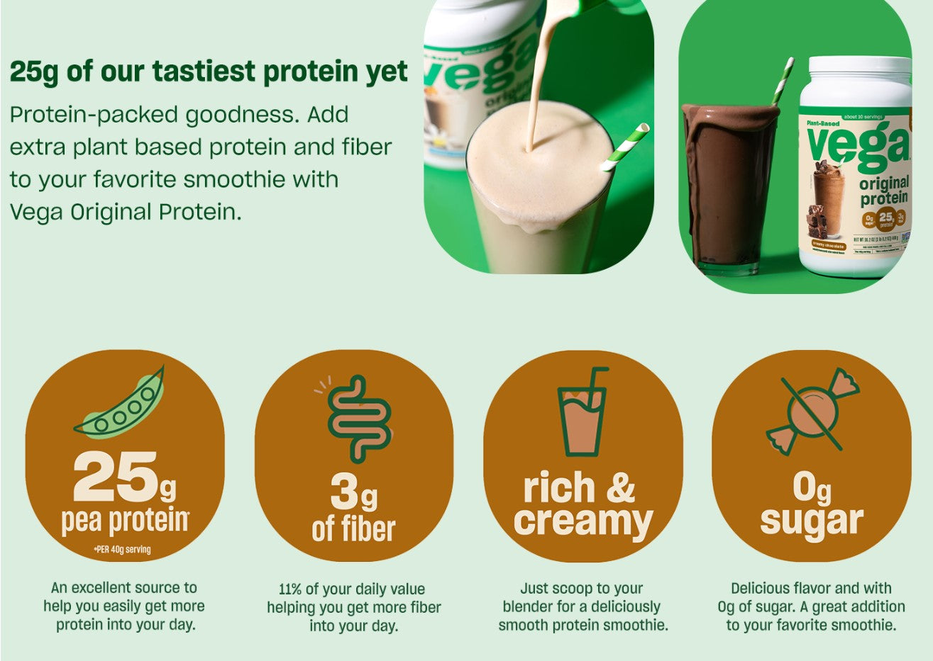 Bột Protein Thuần Chay Từ Thực Vật Vega Original Protein