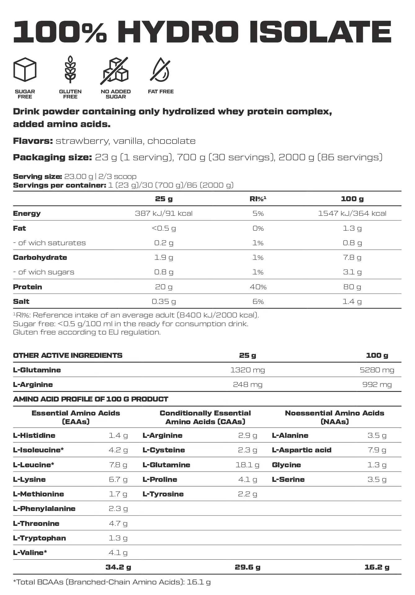 Whey Protein Hydro Isolate Scitec 700G