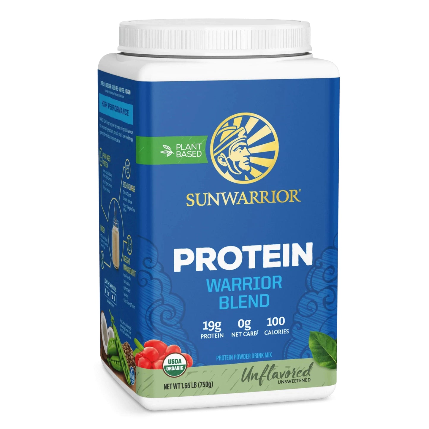 Bột Protein Thực Vật Hữu Cơ Chất Lượng Cao WarriorBlend - Sunwarrior 750g