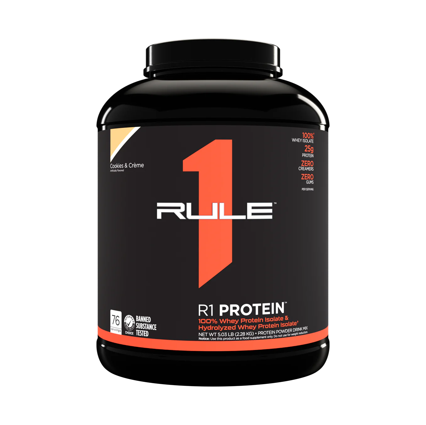 Sữa whey Protein Tăng Cơ Rule 1 Isolate 5lbs (2.3kg)