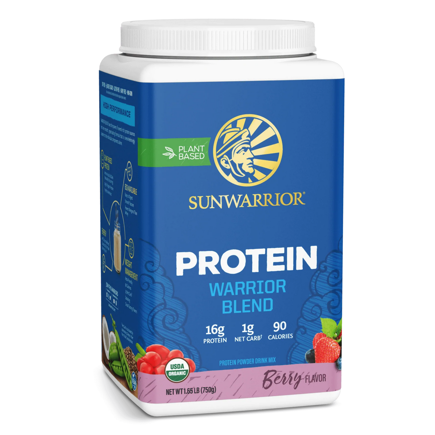 Bột Protein Thực Vật Hữu Cơ Chất Lượng Cao WarriorBlend - Sunwarrior 750g