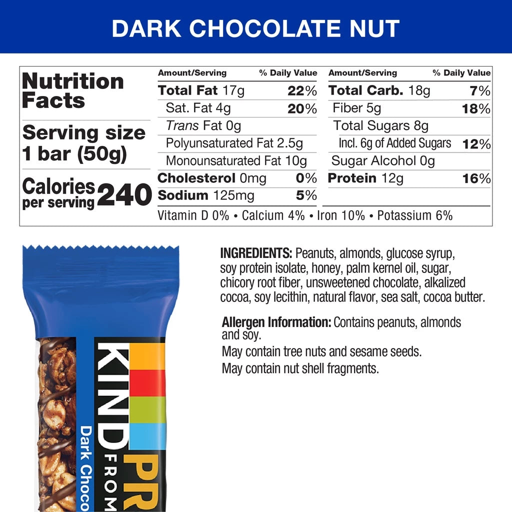 Thanh Dinh Dưỡng Năng Lượng Cao Protein Bar KIND - Hộp 12 Thanh