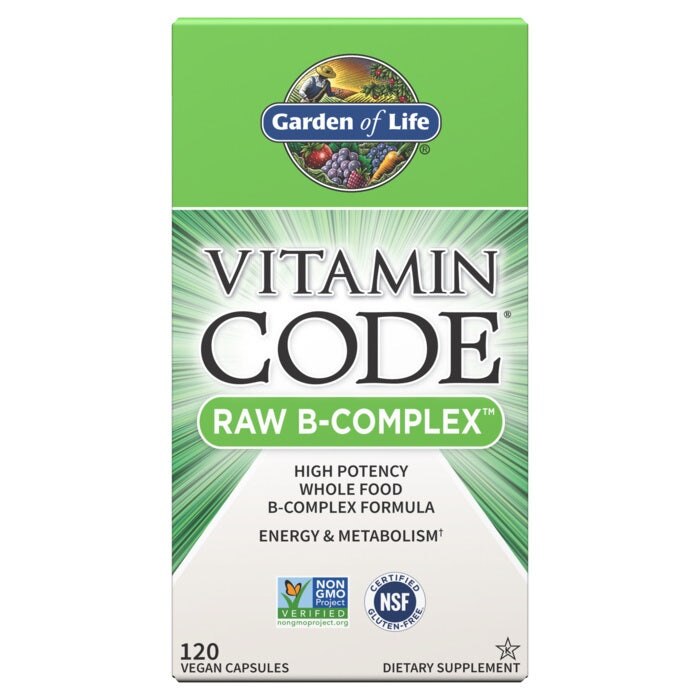 Vitamin Raw B Complex Garden of Life – Hũ 120 Viên