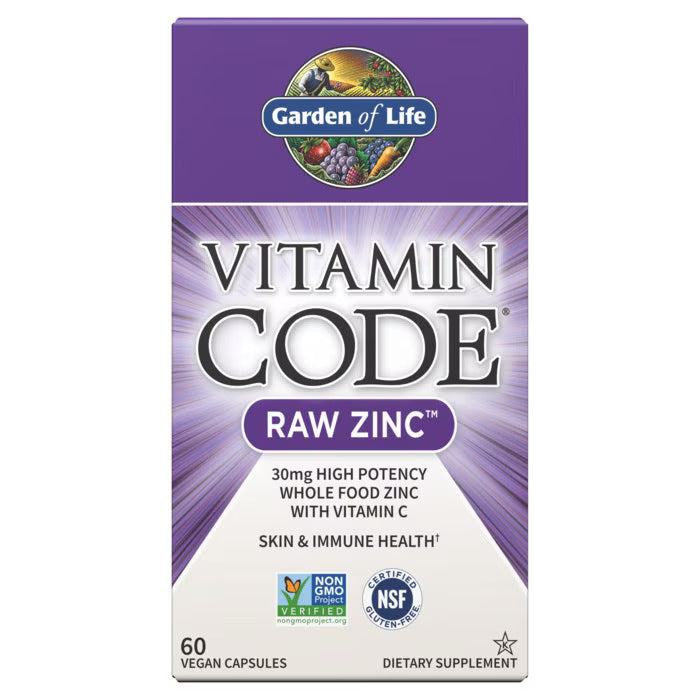 Viên Kẽn + Vitamin C Garden of Life Vitamin Code 60 Viên -  Đẹp Da Tăng Cường Miễn Dịch