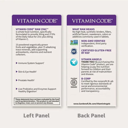 Viên Kẽn + Vitamin C Garden of Life Vitamin Code 60 Viên -  Đẹp Da Tăng Cường Miễn Dịch