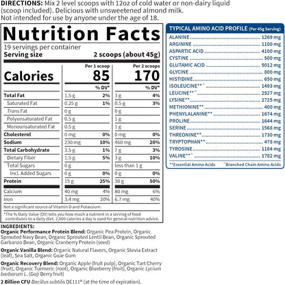 Bột Protein Thuần Chay Hữu Cơ Sport Garden of Life