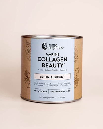 Bột Bổ Sung Collagen Marine Collagen Beauty Nutra Organics 225g