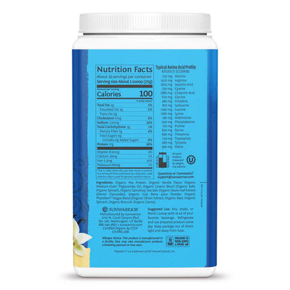 Bột Protein Thực Vật Hữu Cơ Và Rau Xanh Warrior Blend Plus Greens - Sunwarrior 750g