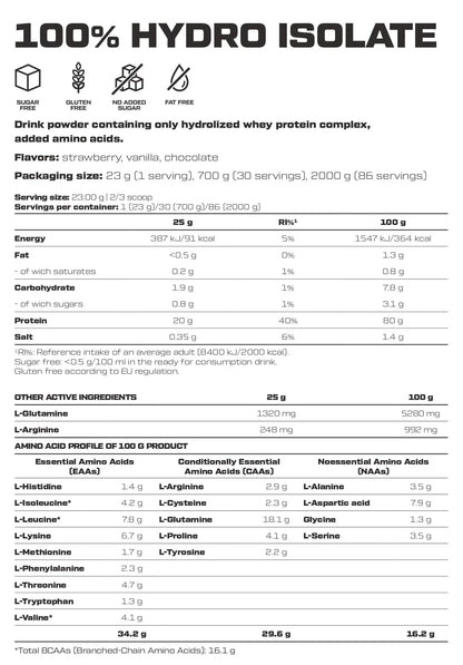 Whey Protein Hydro Isolate Scitec 700G