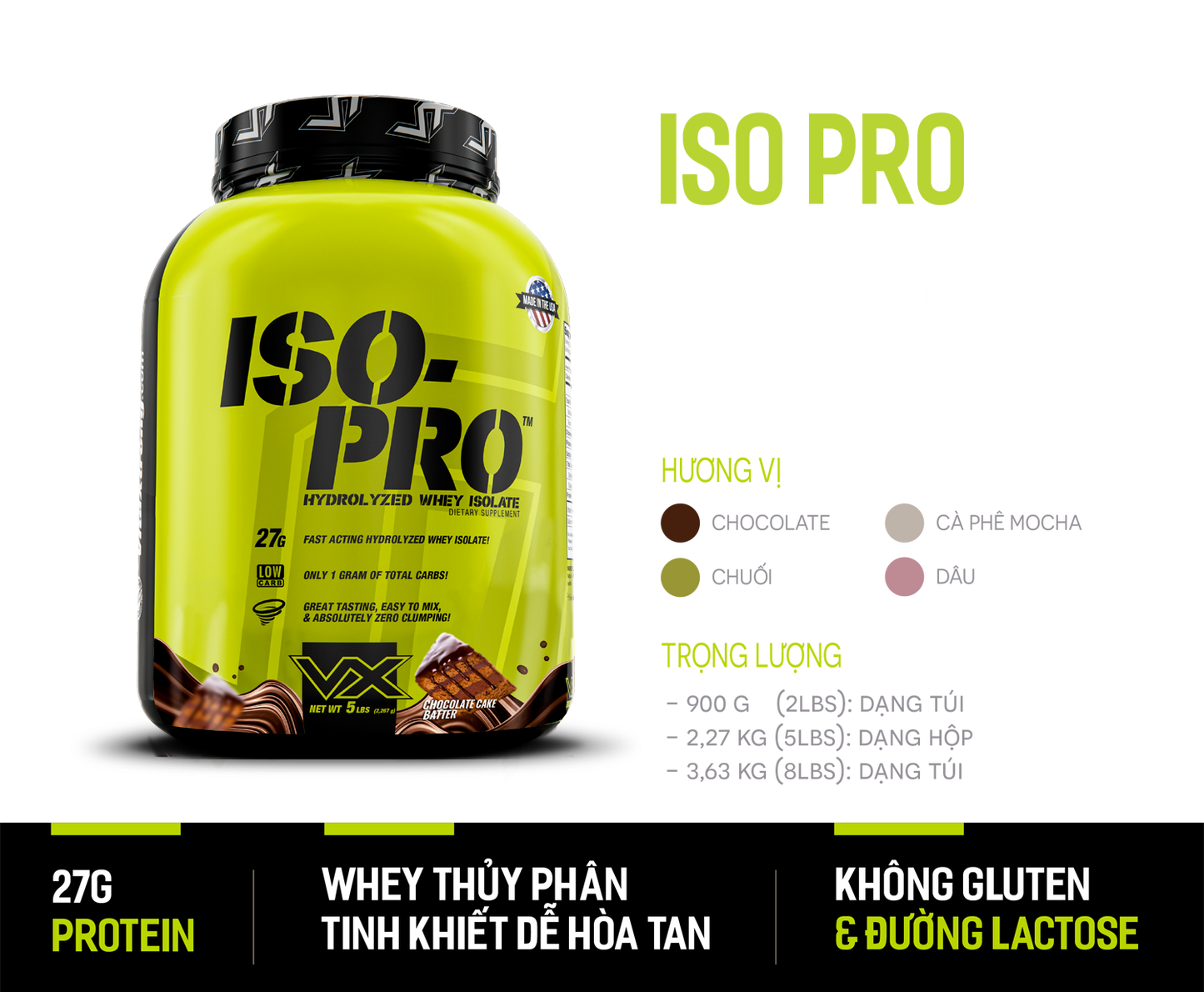 Whey Protein Vitaxtrong Iso Pro 5lbs (2.3kg)