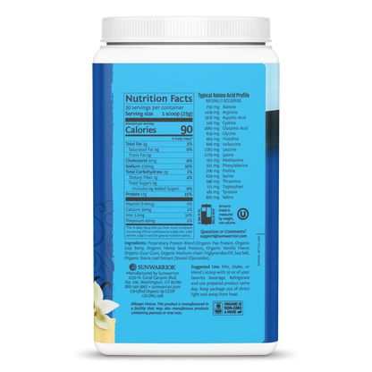 Bột Protein Thực Vật Hữu Cơ Chất Lượng Cao WarriorBlend - Sunwarrior 750g