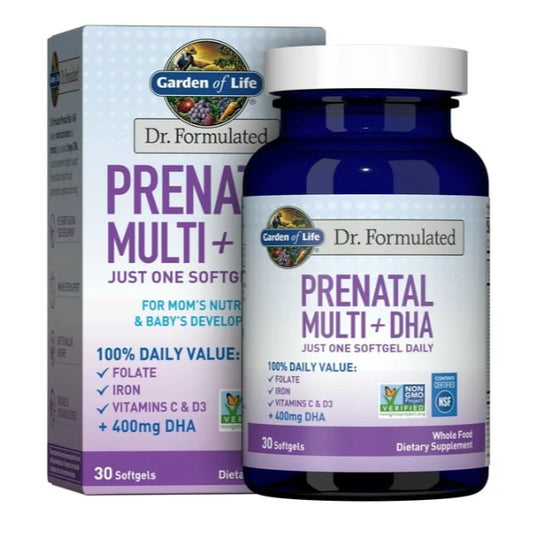 Đa Vitamin Cho Mẹ Bầu Garden of Life Bổ Sung Omega-3 DHA Hũ 30 Viên