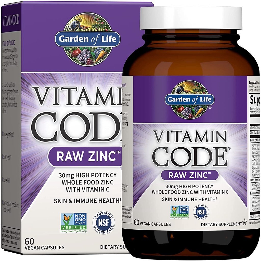 Viên Kẽn + Vitamin C Garden of Life Vitamin Code 60 Viên -  Đẹp Da Tăng Cường Miễn Dịch