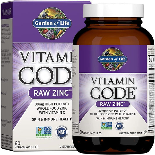 Viên Kẽn + Vitamin C Garden of Life Vitamin Code 60 Viên -  Đẹp Da Tăng Cường Miễn Dịch