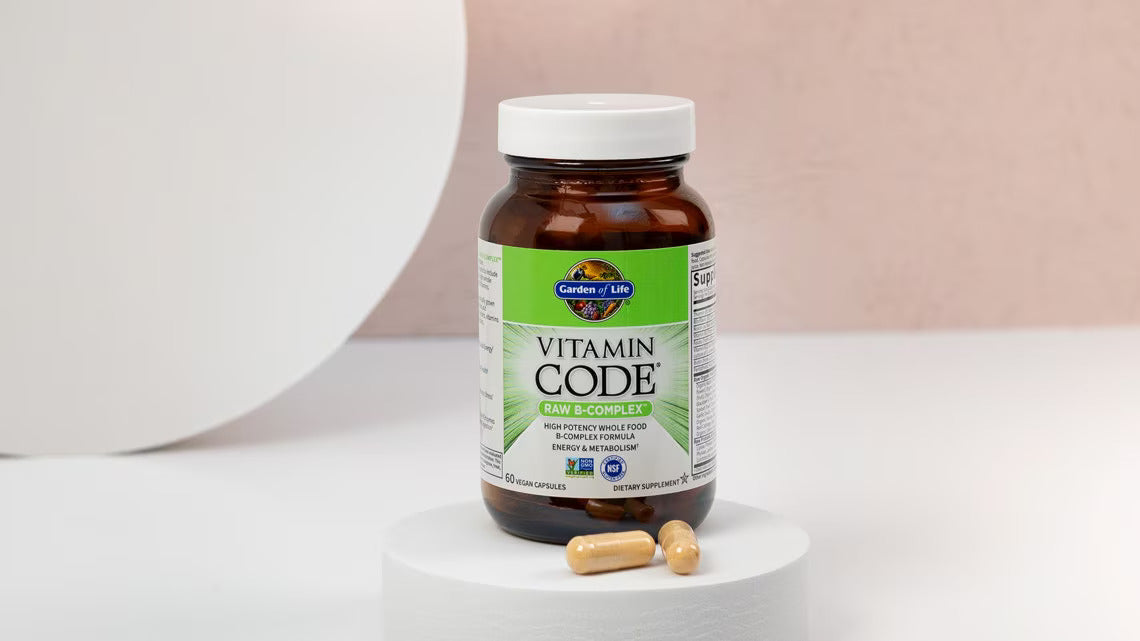 Vitamin Raw B Complex Garden of Life – Hũ 60 Viên