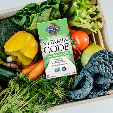 Vitamin Raw B Complex Garden of Life – Hũ 60 Viên